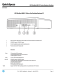 HP EliteDesk 800 G1 series QuickSpecs