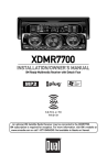 Dual XDMR7700 Owner`s manual