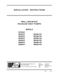 Bard W30H1D Specifications