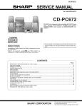 Sharp CD-C482 Service manual