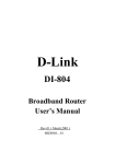 D-Link DI-804 User`s manual