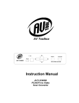 AV TOOL AVT-3190HD Instruction manual