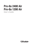 Profoto Pro-8a Generator Pro-8a 1200 Air User`s guide