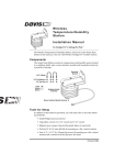 DAVIS Wireless Temperature/Humidity Station Specifications