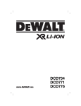 DeWalt DCD734 Technical data