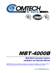 Comtech EF Data MBT-4000B Product specifications
