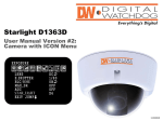 Digital Watchdog Starlight D1363D User manual