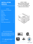 York DNP060 Installation manual