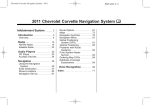 Chevrolet CORVETTE COUPE - NAVIGATION SYSTEM 2010 Owner`s manual