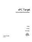 MATLAB XPC TARGET 4 - IO User`s guide