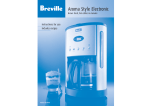 Operating your Breville Aroma Style Coffee Maker
