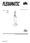 Windsor Flexamatic FM15 10120040 Operating instructions