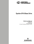 Emerson Epsilon EP Drive 400518-01 Installation manual