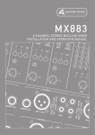 AUSTRALIAN MONITOR MX883 Specifications