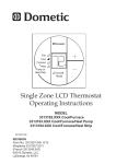 Dometic 3313193 Operating instructions