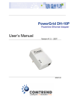 Comtrend Corporation Powerline PowerGrid DH-10P User`s manual