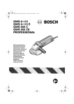Bosch GWS 6-115E Operating instructions