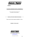 Dakota Digital STR6D Service manual