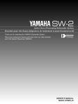 Yamaha SW-2 Owner`s manual