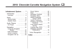 Chevrolet 2009 Corvette Owner`s manual