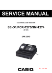 Casio PCR-T273 Service manual