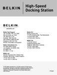 Belkin DockStation P74321ea User manual