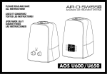 Air-O-Swiss U650 Technical data