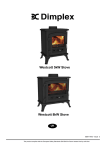 Dimplex Westcott 5kW Stove Operating instructions