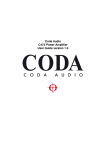 Coda C475 User guide