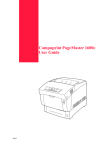 Compuprint PageMaster 1600c User guide