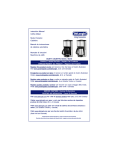 DeLonghi DC89TTC Series Instruction manual