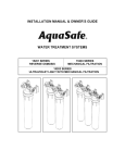 WaterGroup 15201 SERIES Installation manual