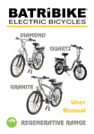 Batribike GRANITE User manual