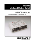 Delphi Display Systems IMS-9000 User`s manual