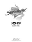 Sidewinder 5000 ESP Installation guide