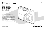 Casio EX-Z200SR - EXILIM ZOOM Digital Camera User`s guide