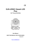 djlighting DJS-LED631 User manual