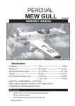 Seagull Models PERCIVAL MEW GULL Specifications