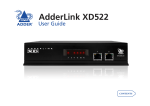 ADDER AdderLink XD522 User guide