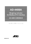 A&D AD-4408A Instruction manual