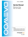 Daewoo KOC-154K Service manual