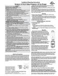 Draper SLX14 Operating instructions