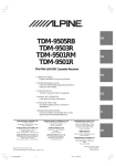 Alpine TDM-9501R Owner`s manual
