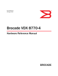 Brocade Communications Systems VDX 8770-4 Technical data