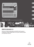 Behringer Xenyx QX2442USB Specifications