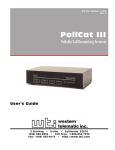 Western Telematic PollCat III User`s guide