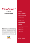 ViewSonic PJ1173 - XGA LCD Projector User guide