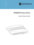 Motorola WS2000 - Wireless Switch - Network Management Device Specifications