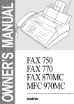 Brother MFC-9*970CDW Owner`s manual