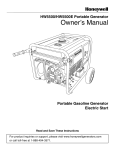 WEN POWER Power Pro 5500 Owner`s manual